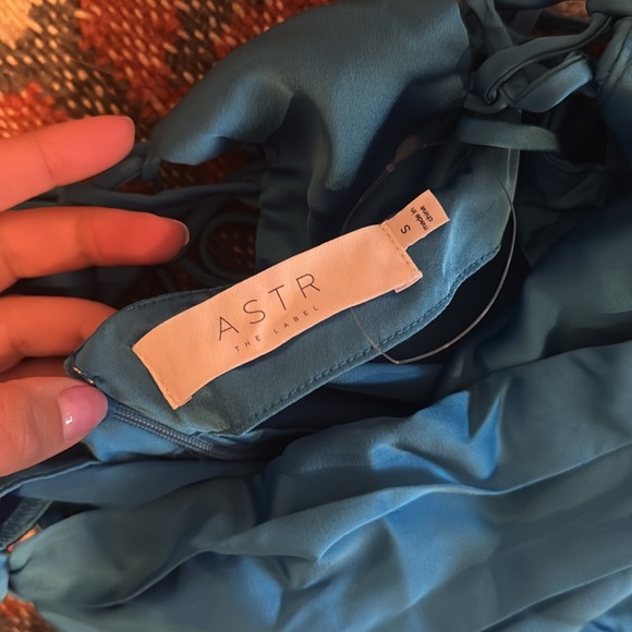 NWOT ASTR the Label Antlia Dress in Turquoise Blue size small - Picture 6 of 6